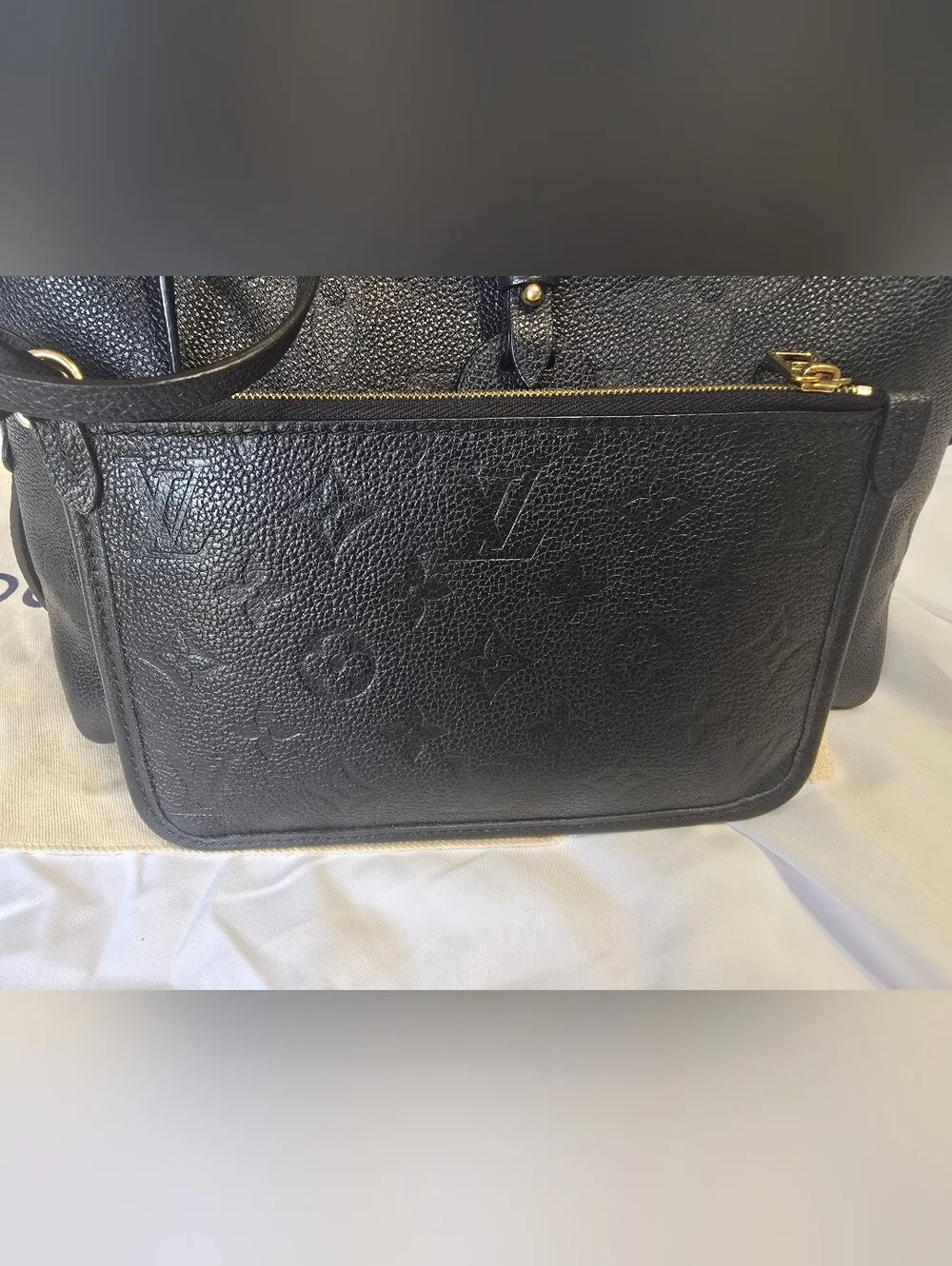 Louis Vuitton Empreinte Graceful PM Noir Black Full Set Pouch Box NFC